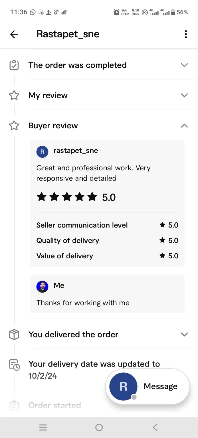 Verified Fiverr review 2
